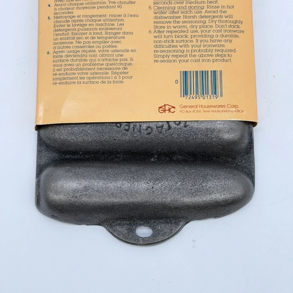 Wagners 1891 Original Cast Iron Cornbread Stick Pan 7 Slot Made in USA Vintage